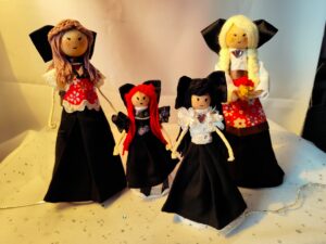 Figurine alsacienne : une famille alsacienne
