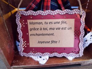 Cadeau de fête des méres : le petit mot