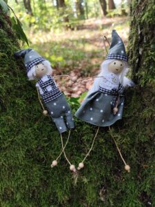 Couple de lutins à suspendre