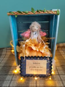 Coffret Fée lsilween avec Inscription : Je veille sur les rêves heureux